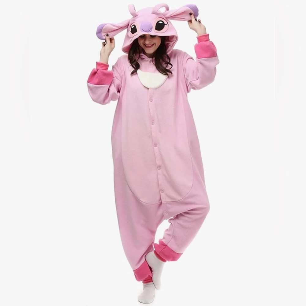 NIP Pink Alien Dog Adult Onesie